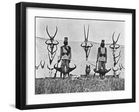 A Three Weeks' Shoot on the Guaso Nyiro, from 'Big Game Shooting on the Equator', 1908-Francis Arthur Dickinson-Framed Giclee Print