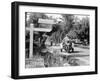 A Three Wheeled Harley-Davidson Police Bike, America, 1950S-null-Framed Photographic Print