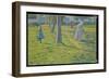 À Thuin Ou La Partie De Tennis, 1889 (Oil on Canvas)-Theo Van Rysselberghe-Framed Giclee Print