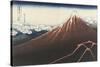 A Thunderstorm Below The Summit, c.1830-Katsushika Hokusai-Stretched Canvas