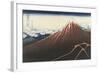 A Thunderstorm Below The Summit, c.1830-Katsushika Hokusai-Framed Giclee Print