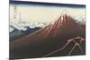 A Thunderstorm Below The Summit, c.1830-Katsushika Hokusai-Mounted Giclee Print