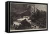 A Thunderstorm in the Bavarian Mountains-August Albert Zimmermann-Framed Stretched Canvas