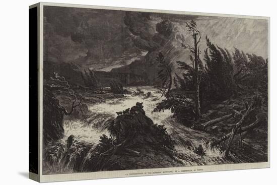 A Thunderstorm in the Bavarian Mountains-August Albert Zimmermann-Stretched Canvas