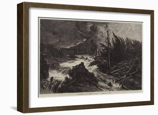A Thunderstorm in the Bavarian Mountains-August Albert Zimmermann-Framed Giclee Print