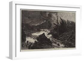 A Thunderstorm in the Bavarian Mountains-August Albert Zimmermann-Framed Giclee Print