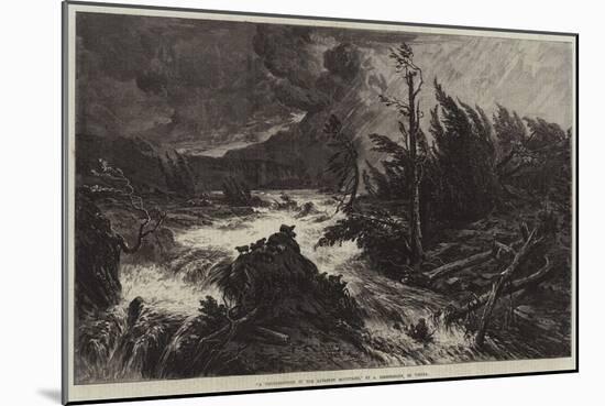 A Thunderstorm in the Bavarian Mountains-August Albert Zimmermann-Mounted Giclee Print