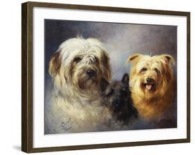 A Tibetan, a Cairn and a Silky Terrier-Lilian Cheviot-Framed Giclee Print