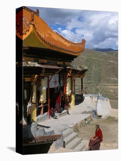 A Tibetan Nunnery at Garze, Sichuan Province, China-Occidor Ltd-Stretched Canvas