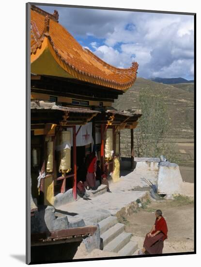 A Tibetan Nunnery at Garze, Sichuan Province, China-Occidor Ltd-Mounted Photographic Print