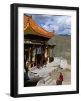 A Tibetan Nunnery at Garze, Sichuan Province, China-Occidor Ltd-Framed Photographic Print