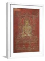 A Tibetan Thang.Ka Depicting Ratnashambhava, Early 14th Century-null-Framed Giclee Print