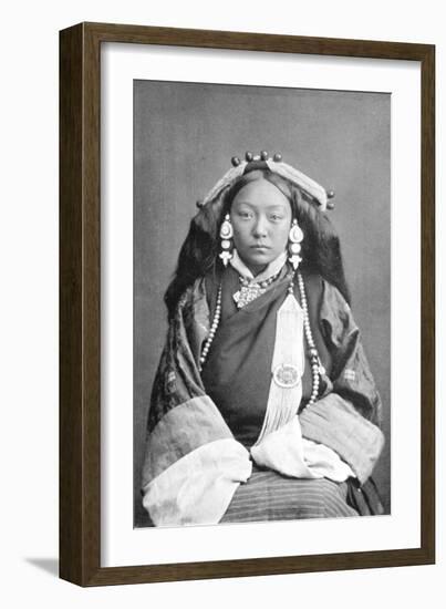 A Tibetan Woman, C1910-null-Framed Giclee Print