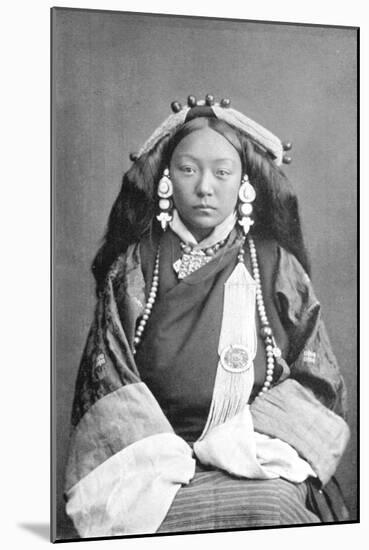 A Tibetan Woman, C1910-null-Mounted Giclee Print