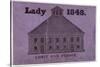 A ticket of admission for a lady to Surrey Chapel, Blackfriars Road, Southwark, London, 1848-Anon-Stretched Canvas
