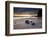 A tide pool on Duckpool beach, North Cornwall, UK-Ross Hoddinott-Framed Photographic Print