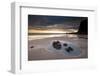 A tide pool on Duckpool beach, North Cornwall, UK-Ross Hoddinott-Framed Photographic Print