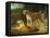 A Tiger and Tigress at the Exeter 'Change Menagerie in 1808, 1808-Jacques-Laurent Agasse-Framed Stretched Canvas