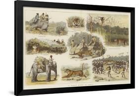 A Tiger Hunt in India-null-Framed Giclee Print