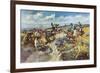 A Tight Dally and a Loose Latigo-Charles Marion Russell-Framed Premium Giclee Print