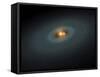 A Tight Pair of Stars and a Surrounding Disk of Dust-Stocktrek Images-Framed Stretched Canvas