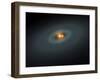 A Tight Pair of Stars and a Surrounding Disk of Dust-Stocktrek Images-Framed Photographic Print