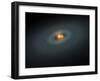 A Tight Pair of Stars and a Surrounding Disk of Dust-Stocktrek Images-Framed Photographic Print