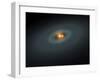 A Tight Pair of Stars and a Surrounding Disk of Dust-Stocktrek Images-Framed Photographic Print