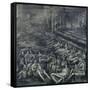 A Tilbury Shelter Scene-Henry Moore-Framed Stretched Canvas