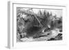 A Timber Slide and a Bridge across the Ottawa River, Ontario, Canada, 1842-J Sands-Framed Giclee Print