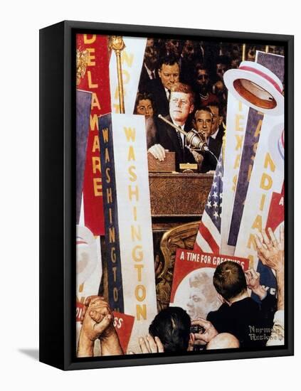 A Time for Greatness-Norman Rockwell-Framed Stretched Canvas