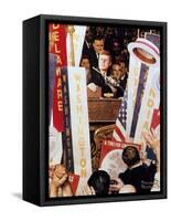 A Time for Greatness-Norman Rockwell-Framed Stretched Canvas