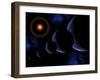 A Time Lapse Conceptual Image of the Earth in Orbit around the Sun-Stocktrek Images-Framed Art Print