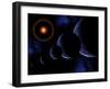 A Time Lapse Conceptual Image of the Earth in Orbit around the Sun-Stocktrek Images-Framed Art Print