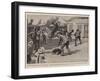 A Timely Rescue by His Master, a Scene in Johannesburg-Gordon Frederick Browne-Framed Giclee Print