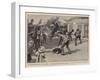 A Timely Rescue by His Master, a Scene in Johannesburg-Gordon Frederick Browne-Framed Giclee Print