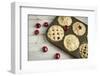 A Tin Filled with Small Fresh Cherry Pies Ready to Go into the Oven-Cynthia Classen-Framed Photographic Print