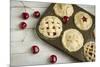 A Tin Filled with Small Fresh Cherry Pies Ready to Go into the Oven-Cynthia Classen-Mounted Photographic Print