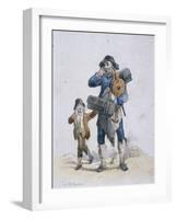A Tinker and a Child, Provincial Characters, 1804-William Henry Pyne-Framed Giclee Print