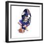 A Tiny Chihuahua in a Football Uniform-graphicphoto-Framed Photographic Print