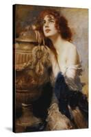 A Titian Beauty-Leopold Schmutzler-Stretched Canvas