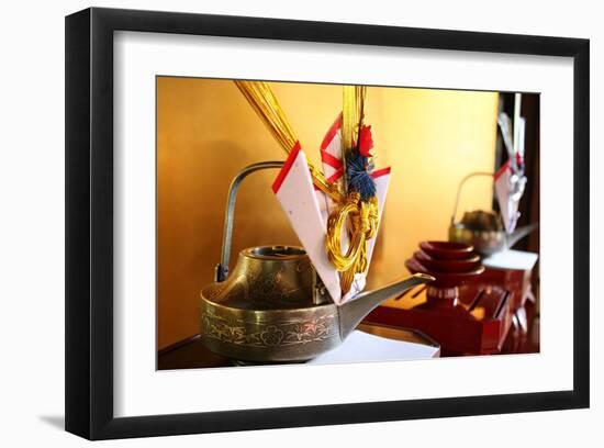 A Toast with Sake-Ryuji Adachi-Framed Art Print