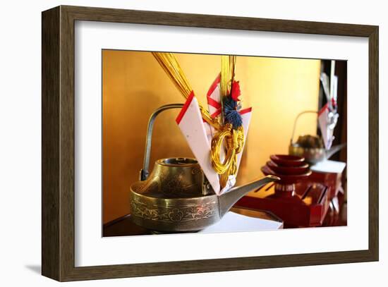 A Toast with Sake-Ryuji Adachi-Framed Art Print