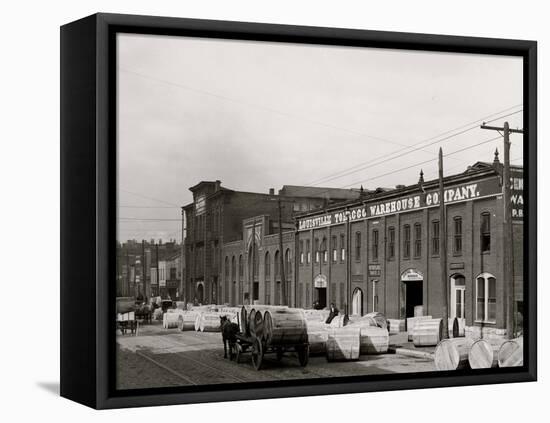 A Tobacco Warehouse, Louisville, Ky.-null-Framed Stretched Canvas