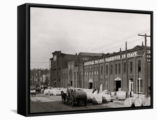 A Tobacco Warehouse, Louisville, Ky.-null-Framed Stretched Canvas