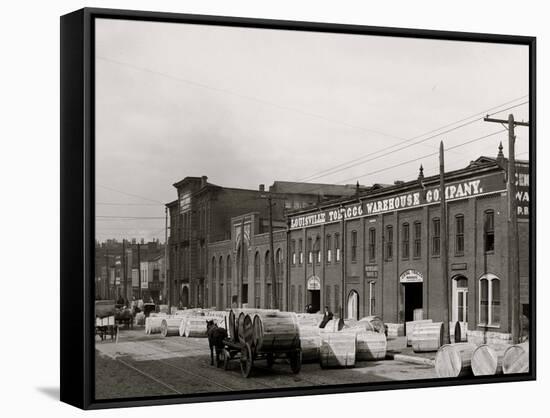 A Tobacco Warehouse, Louisville, Ky.-null-Framed Stretched Canvas