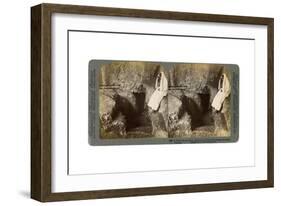 A Tomb with the Entrance Stone Rolled Away, Jerusalem, 1901-Underwood & Underwood-Framed Giclee Print