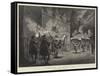 A Torchlight Dance in the Highlands-Mihaly von Zichy-Framed Stretched Canvas