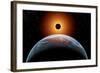 A Total Eclipse of the Sun as Seen from Being in Earth's Orbit-null-Framed Art Print