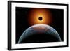 A Total Eclipse of the Sun as Seen from Being in Earth's Orbit-null-Framed Art Print